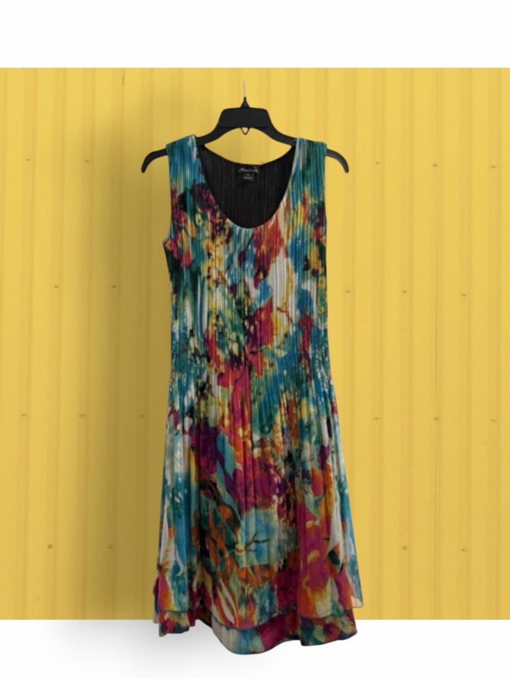 Caeliann Colorful Crinkled Flowy Women’s Dress Size Medium